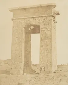Gate of Ptolemy Philomeder, B.C. 180, Karnac, ca. 1856. Creator: Attributed to Robert Murray