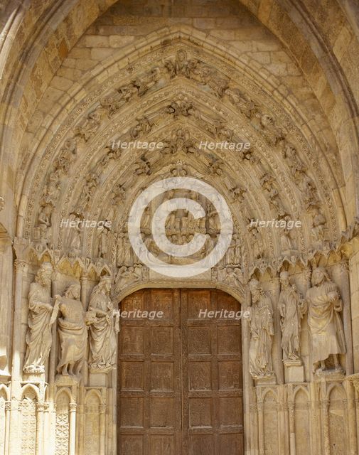 Gate of St Francis (San Francisco), West Front, Santa Maria de Leon Cathedral, Spain, (2002).   Creator: LTL.