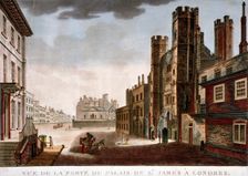 Gate of St James's Palace, Westminster, London, c1800. Artist: Anon