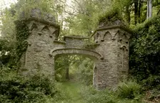 Gate piers on the Glenthorne Estate, Countisbury, Devon, 1999. Artist: EH/RCHME staff photographer
