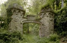 Gate piers on the Glenthorne Estate, Countisbury, Devon, 1999. Artist: EH/RCHME staff photographer