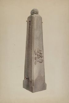 Gate Post, c. 1941. Creator: Edward DiGennero