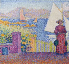 Gate (Saint-Tropez). Creator: Signac, Paul (1863-1935)