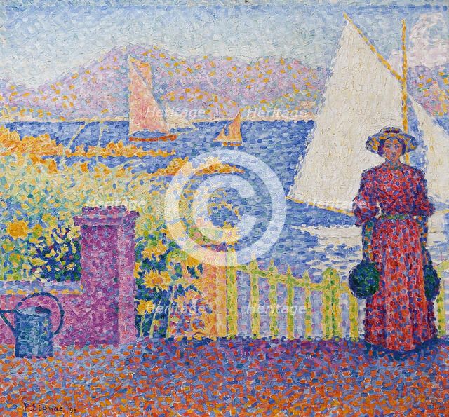 Gate (Saint-Tropez). Creator: Signac, Paul (1863-1935).