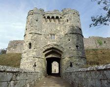 Gatehouse of Carisbrooke Castle, Isle of Wight, c1980-c2017. Artist: Historic England Staff Photographer