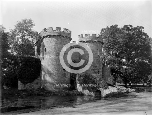 Gatehouse at Whittington Castle, Shropshire, 1935. Artist: Nathaniel Lloyd