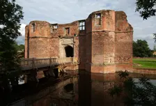 Gatehouse and approach bridge, Kirby Muxloe Castle, Leicestershire, 2006. Artist: Alun Bull