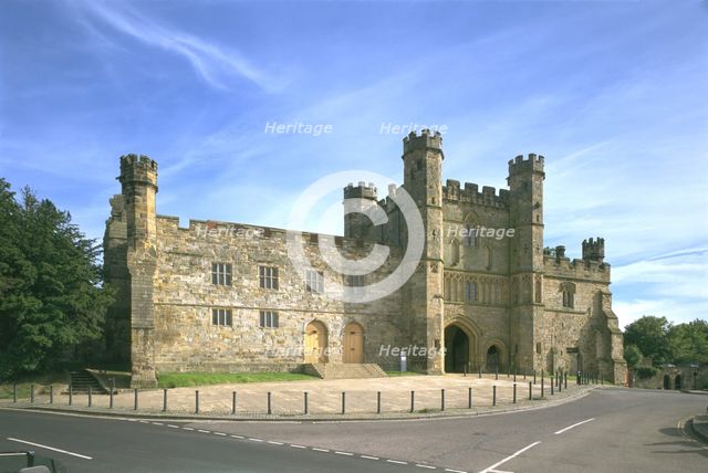 Gatehouse and courthouse, Battle Abbey, East Sussex, 1998. Artist: J Bailey