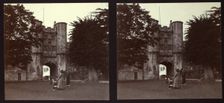 Gatehouse, Bishop's Palace, Wells, Mendip, Somerset, 1913. Creator: Walter Edward Zehetmayr