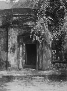 Gatehouse in front of the Joseph Manigault House, 350 Meeting Street, Charleston..., c1920-c1926. Creator: Arnold Genthe