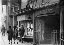 Gatehouse in Vigo Street leading to the Albany chambers, London, 1926-1927