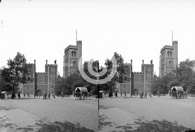 Gatehouse, Lambeth Palace, Lambeth, London, c1870-1900. Artist: York & Son