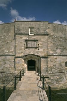 Gatehouse to Calshot Castle, Hampshire, 1995. Artist: J Bailey