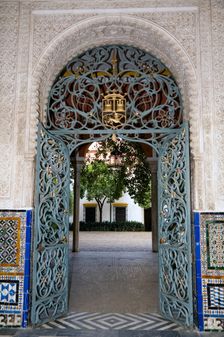 Gates, House of Pilate, Seville, Andalusia, Spain, 2007. Creator: Samuel Magal