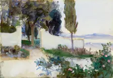 Gates of a Villa in Italy, c1900s. Artist: John Singer Sargent