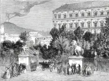 Gates of the King's Palace, Naples, 1860. Creator: W Thomas