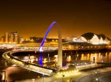 Gateshead Millennium Bridge connecting Gateshead and Newcastle upon Tyne, 2008. Artist: Historic England Staff Photographer