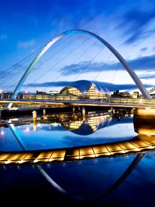 Gateshead Millennium Bridge connecting Gateshead and Newcastle upon Tyne, 2008. Artist: Historic England Staff Photographer
