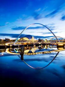 Gateshead Millennium Bridge connecting Gateshead and Newcastle upon Tyne, 2008. Artist: Historic England Staff Photographer