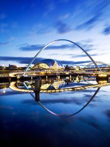 Gateshead Millennium Bridge connecting Gateshead and Newcastle upon Tyne, 2008. Artist: Historic England Staff Photographer