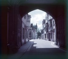 Gateway to the Cathedral, Salisbury, Wiltshire, c1955. Creator: Arthur Charles Kirby Ware