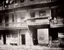 Gateway to the Oxford Arms Inn, Warwick Lane, from the courtyard, City of London, 1875. Artist: Society for Photographing the Relics of Old London