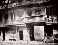 Gateway to the Oxford Arms Inn, Warwick Lane, from the courtyard, City of London, 1875. Artist: Society for Photographing the Relics of Old London
