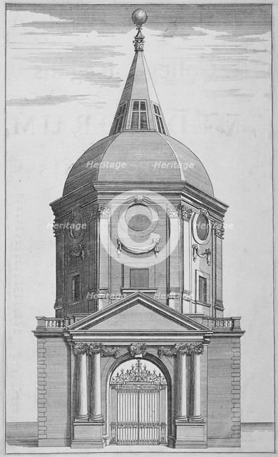 Gateway to the Royal College of Physicians, City of London, 1721. Artist: Anon