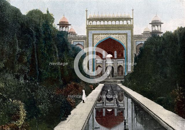 Gateway to the Taj Mahal, Agra, Uttar Pradesh, India, c1890. Artist: Unknown