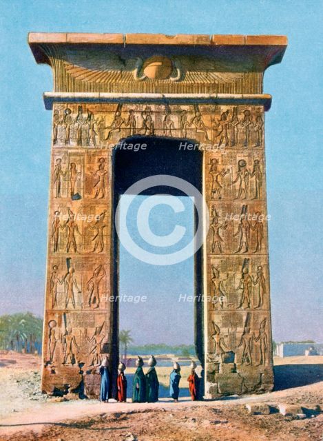 Gateway to the Temple complex of Karnak, Luxor, Egypt, 20th century. Artist: Unknown