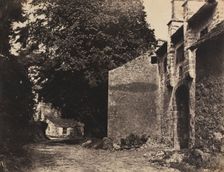 Gateway to Borwick Hall, Lancashire, 1855. Creator: Rev. John Richardson Major (British, 1821-1871)