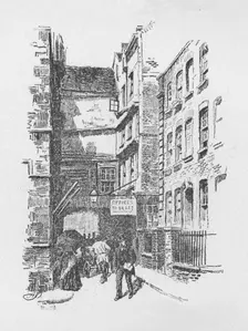 Gateway to Great St. Helen's, and Almshouses 1890