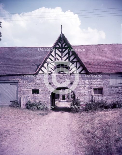 Gateway at Salford Priors, Worcestershire, c1955. Creator: Arthur Charles Kirby Ware.