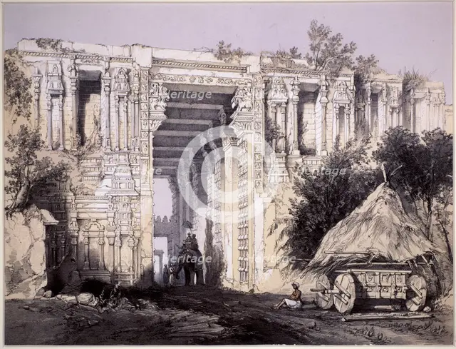 Gateway at Seringham (sic). Artist: Thomas Colman Dibdin