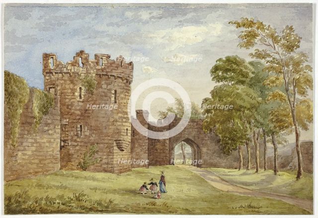 Gateway, Beauman's Castle, 1845. Creator: Elizabeth Murray.