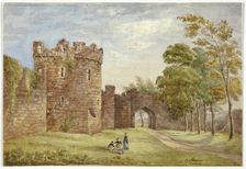 Gateway, Beauman's Castle, 1845. Creator: Elizabeth Murray
