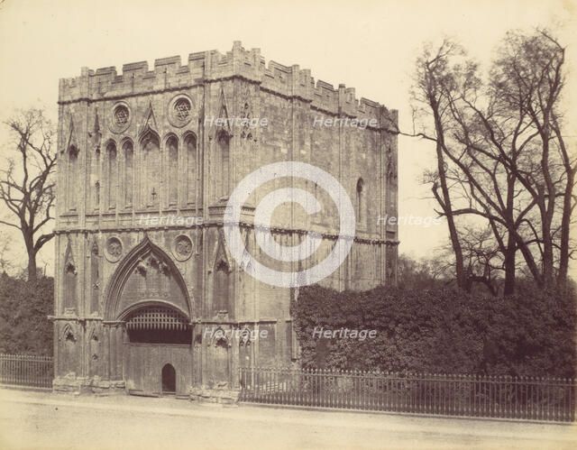 Gateway - Bury St. Edmond's, 1858. Creator: Alfred Capel-Cure.