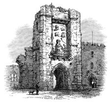 Gateway in the Castle, Warkworth, 1881. Creator: Unknown