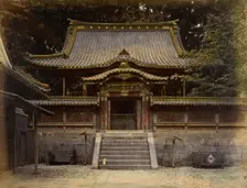 Gateway Kurohozon, Shiba, 1863-1868. Creator: Felice Beato