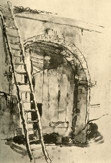 Gateway mid 18th century, (1928). Artist: Giovanni Battista Tiepolo