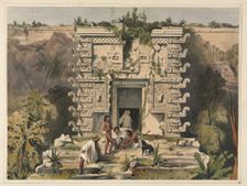 Gateway of the Great Teocallis, Uxmal. Creator: Frederick Catherwood (British, 1799-1854)