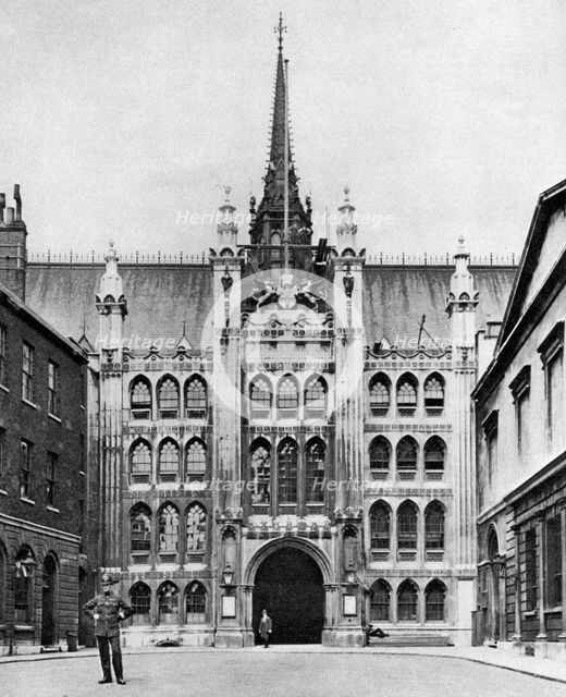 Gateway of the Guildhall, London, 1926-1927.Artist: McLeish