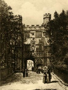 Gateway of Trinity College, Cambridge 1898. Creator: Unknown