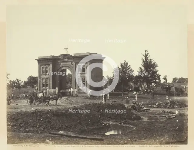 Gateway of Cemetery, Gettysburg, July 1863. Creator: Alexander Gardner.