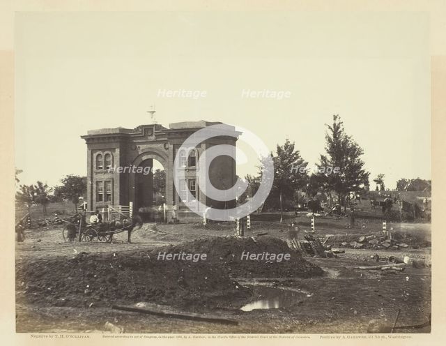 Gateway of Cemetery, Gettysburg, July 1863. Creator: Alexander Gardner.