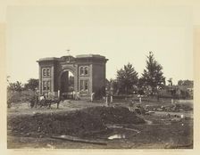 Gateway of Cemetery, Gettysburg, July 1863. Creator: Alexander Gardner