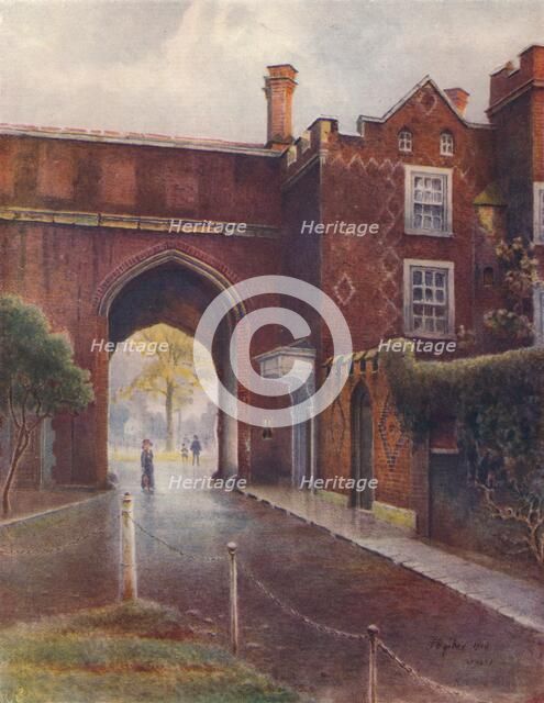 'Gateway of Richmond Palace', 1910, (1914). Artist: James S Ogilvy.