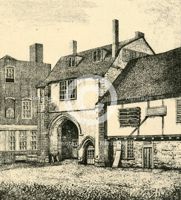'Gateway of St. Saviour's, Bermondsey', 1794, (1925). Creator: Unknown.