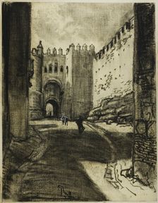 Gateway, Segovia, c. 1903. Creator: Joseph J Pennell