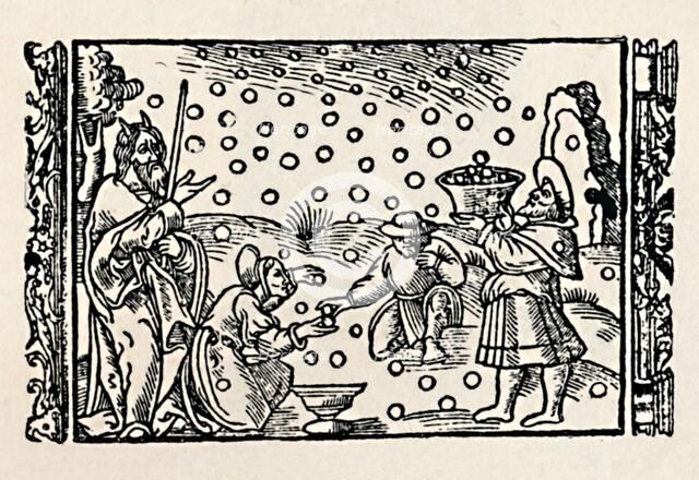 'Gathering Manna', 1539, (1903). Artist: Unknown.